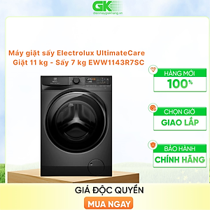 Máy giặt sấy Electrolux UltimateCare 700 Inverter giặt 11 kg - sấy 7 kg EWW1143R7SC - HÀNG CHÍNH HÃNG - CHỈ GIAO HCM