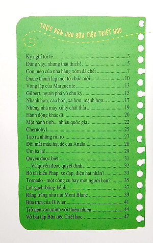Sách Bữa Tiệc Triết Học - Triết Học Ứng Dụng Cho Mọi Lứa Tuổi - Thiên Nhiên Và Ô Nhiễm