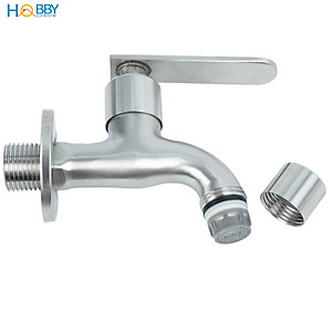 Vòi xả hồ cấp nước máy giặt xả rửa sàn inox 304 Hobby home decor VIN2