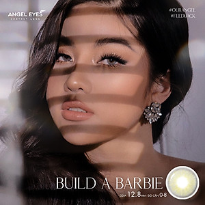 Lens xám tây có độ Build a Barbie tự nhiên hiệu Angel Eyes - Độ cận 0-8 - Đường kính màu 13.3mm