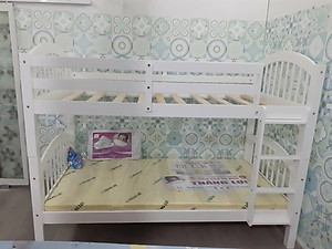 Giường 2 Tầng Gỗ Tự Nhiên 030 (White)