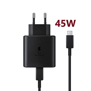 Bộ dây & củ sạc nhanh Samsung 45W Type-C cho Galaxy Note10 Plus, S20 Ultra và các dòng điện thoại khác – Hàng Chính hãng