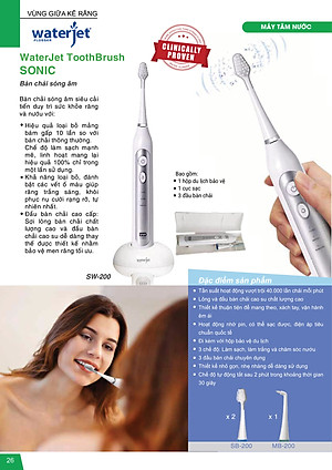 Bàn chải điện sóng âm WaterJet Toothbrush Sonic