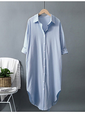 Đầm suông cổ sơ mi Haint Boutique