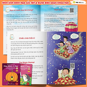 One Story A Day - Sách song ngữ cho bé, 12 cuốn truyện - 365 câu chuyện phát triển trí tuệ và nuôi dưỡng tâm hồn - Tặng kèm file nghe & note từng vựng