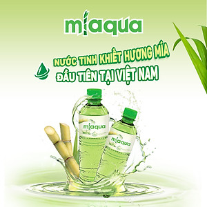 Thùng 24 chai Nước MiaQua-Nước Uống Hương Mía Tự Nhiên Miaqua/355ml/Chai