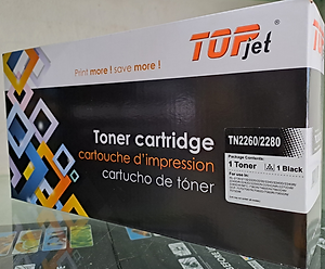 Hộp mực Topjet TN2280. dùng cho máy in Brother HL 2130, HL 2240, 2250, 2270, 7060, 7360, 7860 - Hàng Chính Hãng 