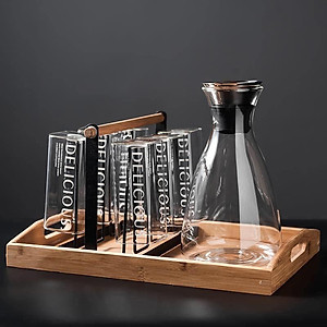 BỘ 6 LY THỦY TINH UỐNG NƯỚC CHỊU NHIỆT CAO CẤP  DÁNG VUÔNG ( GIAO HÌNH GẪU NHIÊN )  - VD89