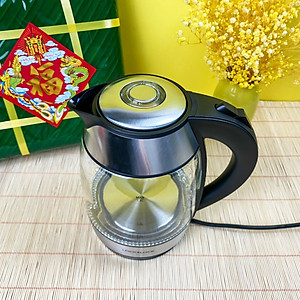 Ấm đun siêu tốc Lock&Lock thân bình thủy tinh dung tích 1.8L công suất 1850W EJK418SLV - Hàng chính hãng