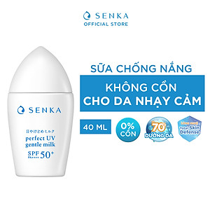 Sữa chống nắng cho da nhạy cảm Senka Perfect UV Gentle Milk A 40ml