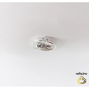Nhẫn đôi bạc Ý 925 Huệ Ngân - Mãi bên nhau nhé RR1742