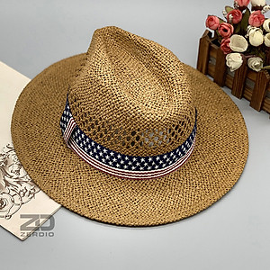 Mũ Rơm, Nón Phớt Cói Rộng Vành Nam Nữ Cao Cấp MP047