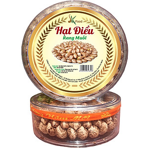 HẠT ĐIỀU VỎ LỤA RANG MUỐI XẾP HPA CAO CẤP THƯƠNG HIỆU SK FOOD - 1KG 2 HỘP