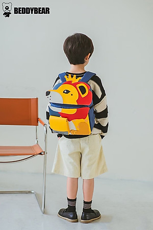 Balo Trẻ em từ 5 tuổi Beddybear Cute Bag 2.0 Phù hợp cho bé trai gái học Mẫu giáo chuẩn bị vào lớp 1 .Thiết kế chống gù, Chất liệu da PU hạn chế thấm nước