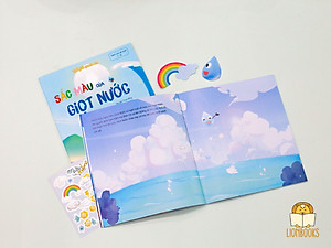 Cuốn Sắc Màu Của Giọt Nước (Chủ đề Thế giới quanh em) - Sách Truyện Cho Bé Khám Phá Khoa Học Và Giúp Con Tự Tin Hơn (Tặng Kèm Sticker - Dành Cho Bé 1-3 4-6 Tuổi)