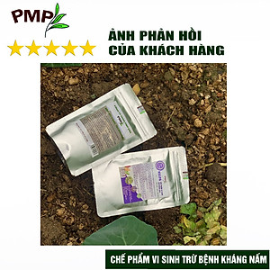 Nấm Trichoderma PMP Nấm Đối Kháng Phòng Thối Rễ, Ủ Phân Hữu Cơ Từ Rác Thải Hữu Cơ 200g