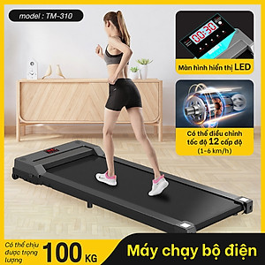 Máy chạy bộ đi bộ gia đình TM310 & TM310A [BLACK] thế hệ mới có điều khiển từ xa
