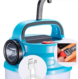 Bóng Đèn Tích Điện Hb-V80 80W Siêu Sáng Có Móc Treo Tiện Lợi Tích Hợp Đèn Pin Có Sạc Năng Lượng Mặt Trời