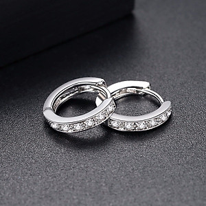 Hoa Tai Nữ Bạc Hiểu Minh HT181 bạc ý