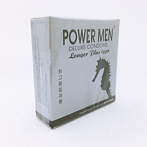 Bcs Gai Chống Xuất Tinh Sớm Tốt Nhất Hiện Nay Power Men Longer Plus Type Hàn Quốc - Hộp 3 Chiếc - 9% Benzocaine Kéo Dài Thời Gian - Che Tên Sản Phẩm - Shop Adam