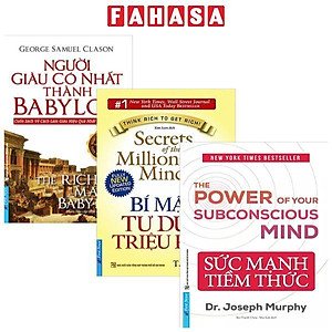 Combo Sách Sức Mạnh Tiềm Thức + Bí Mật Tư Duy Triệu Phú + Người Giàu Có Nhất Thành Babylon (Bộ 3 Cuốn)