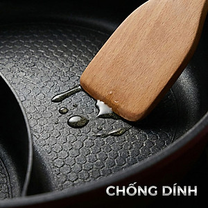 Nồi lẩu điện 2 ngăn Mishio MK112 5L - Hàng chính hãng