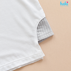 Bộ quần áo sát nách phối màu xẻ sườn vải Modal cao cấp BM012 quần áo hè cho bé; đồ bộ mặc nhà cho bé; set ba lỗ bé trai bá gái sợi sồi siêu mềm mịn HAKI (từ 4kg - 15kg)