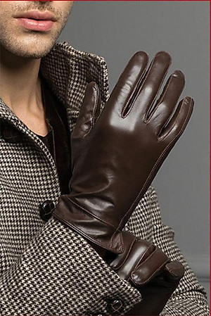 Bao tay da nam BHY8717 Găng tay nam da cừu. thoải mái lái xe, Lót lông giữ ấm