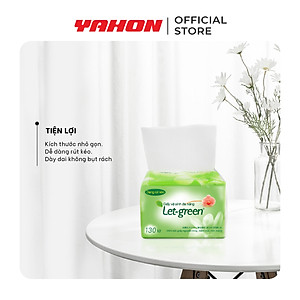 Combo Bao Khăn Giấy Vệ Sinh Đa Năng LET-GREEN 10*21cm, 130 Tờ/Bao