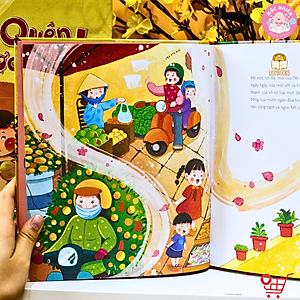 Sách Tết 2023 - Set Mở ra là thấy Tết (2 phiên bản Bắc Nam) kèm quà tặng cho bé - Lionbooks Mộc Nhiên