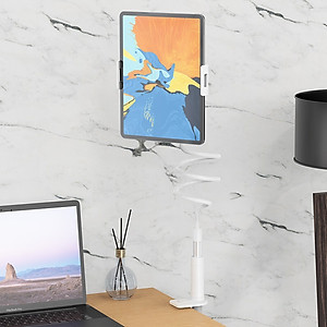 Giá đỡ, kẹp đa năng thông minh cao cấp OLAPLE cho máy tính bảng, ipad và điện thoại di động 4-10,5 inch Có Chân Kẹp Đầu Giường, Tự Do Điều Chỉnh Góc Độ Chiều Cao - Hàng Chính Hãng