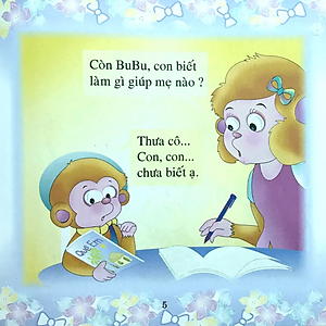 Sách Bé Học Lễ Giáo - Bubu Tập 24 - Bubu Giúp Mẹ (Tái Bản)