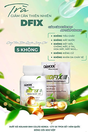 Viên uống eo thon dáng gọn DFIX DAMODE lọ 60 viên