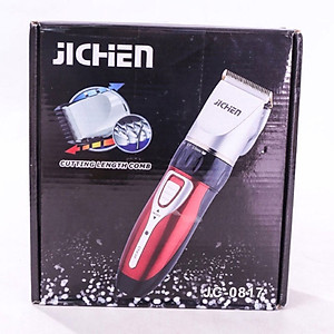 Tông Đơ Hớt Tóc Gia Đình Cho Bé JICHEN 0817 TẶNG Bộ Kéo Cắt Tỉa + Lấy Ráy Tai Có Đèn - Tăng Đơ Cắt Tóc Trẻ Em Công Suất 3W An Toàn Tiện Lợi