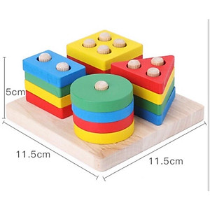 COMBO 6 món đồ chơi gỗ thông minh giúp bé tư duy sáng tạo.