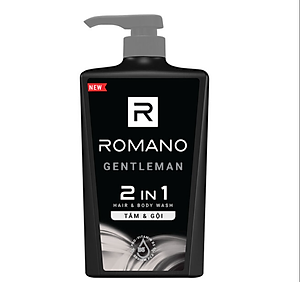 Tắm Gội 2 Trong 1 Romano Hương Nước Hoa Gentleman 650g 2in1 Hair & Body Wash