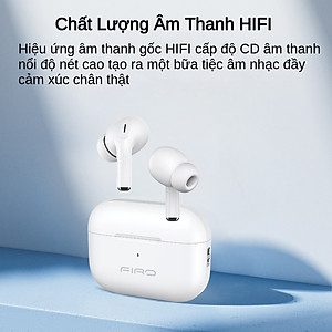 Tai Nghe Bluetooth Nhét Tai Không Dây FIRO Fi5 Pro2 - Pin Dock Sạc 300mAh - Bluetooth 5.3 - Tai Nghe FIRO Fi5 Pro2 Điều Khiển Cảm Ứng Thông Minh - Công Nghệ Kháng Nước IPX5 - Tai Nghe Không Dây FIRO Fi5 Pro2 - Phù Hợp Với Tất Cả Dòng Máy - Hàng Chính Hãng