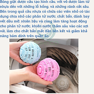 Bộ 2 Bóng Giặt Cầu Gai 11Cm Hỗ Trợ Giặt Đồ Siêu Sạch Chống Nhăn Quần Áo Bóng giặt quần áo, Banh giặt quần áo chống nhăn cỡ lớn 11cm khử khuẩn mùi ẩm mốc