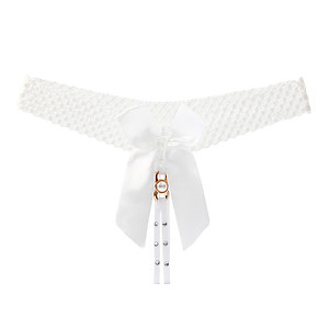 Quần lọt khe quần lót nữ ren sexy rỗng thắt lưng mỏng khoe eo sexy cám dỗ thoáng khí nơ trước