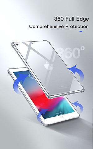 Ốp lưng dành cho iPad Gen 9, Gen 8 , iPad Mini 4/5, Mini 6, Ipad Pro 11 inch 2020/2021, iPad Air 4/5 10.9 inch, iPad Air 2/iPad 9.7 inch, ipad 12.9  2020/2021 silicon dẻo cao cấp chống sốc 4 góc - hàng nhập khẩu