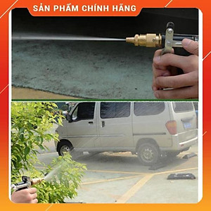 Vòi Xịt Rửa Xe Bộ dây và vòi xịt tăng áp lực nước 300% rửa xe tưới cây 236498 - dây trắng