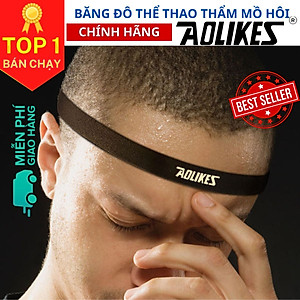 Băng Trán, Băng Đô Chặn Mồ Hôi Thể Thao Nam Nữ Sport Anti-Slip Sweatband AOLIKES YE-2101 - Hàng Chính Hãng