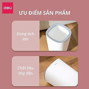 Thùng Rác Cố Định Túi Rác Sọt Rác Nhựa Nguyên Sinh Hạn Chế Mùi Hôi Tiện Lợi Tiết Kiệm Không Gian Cho Văn Phòng Nhà Bếp - 1104