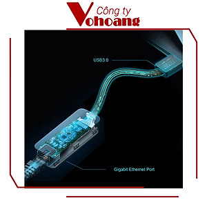 Bộ Chuyển Đổi Mạng USB 3.0 Sang Ethernet TP-Link UE306 Tốc Độ Gigabit 1000Mbps - Hàng Chính Hãng