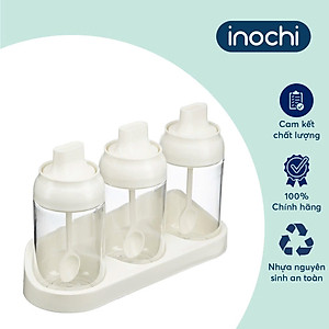 Bộ 2 hộp gia vị Tritan Yoko - Chính hãng Inochi - tiêu chuẩn nhật bản