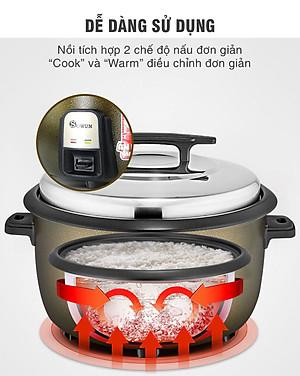 Nồi Cơm Điện Công Nghiệp 10L Sowun SW - Chính Hãng