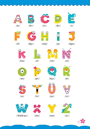 Sách Cùng Khủng Long Tập Viết Chữ Cơ Bản - Chữ Cái Tiếng Anh Viết Hoa - Quyển 4 - Sticker Bé Gái