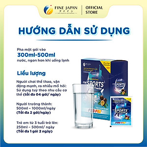 Bột pha nước điện giải Sport Drink FINE JAPAN hương chanh dây hộp 5 gói
