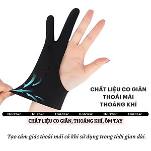 [Chống chạm nhầm] Găng tay hoạ sĩ hiệu HOTCASE bản đặc biệt 3 lớp hỗ trợ vẽ trên trên cho điện thoại, cho iPad, máy tính bảng, cho wacom cho iPhone - Hàng nhập khẩu