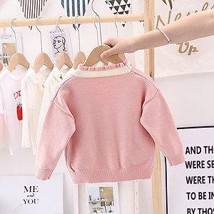 Áo khoác len cardigan bé gái cao cấp, chất len dày dặn mềm mịn, giữ ấm tốt, dáng thời trang | MA22